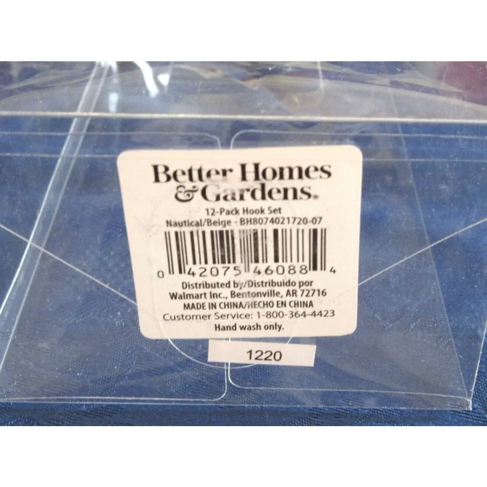 Better Homes & Gardens Nautical Beige Rope Shower Curtain Hooks Brand New - Picture 3 of 4